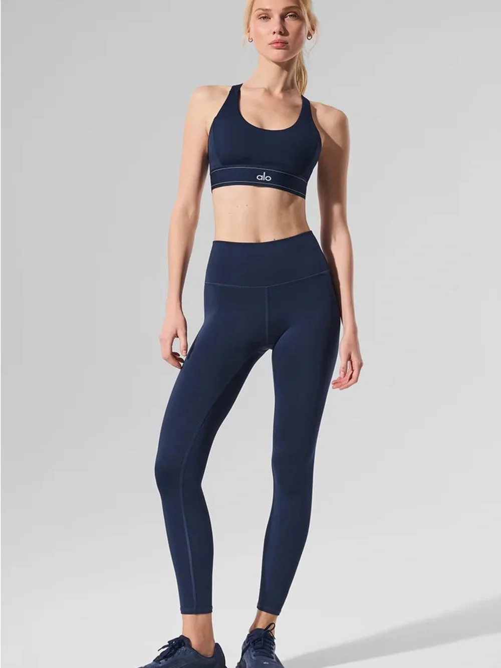Alo 7/8 High-Waist Airlift Legging Women’s Size Small Navy Blue NWT